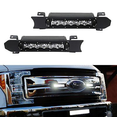 #ad #ad 30W CREE LED Light Bars w Front Grille Bracket Wirings For 17 19 Ford F250 F350 $134.99