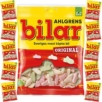 #ad 10 Bags x 125g of Ahlgrens Bilar Original Swedish Candy from Sweden Chewy $45.47