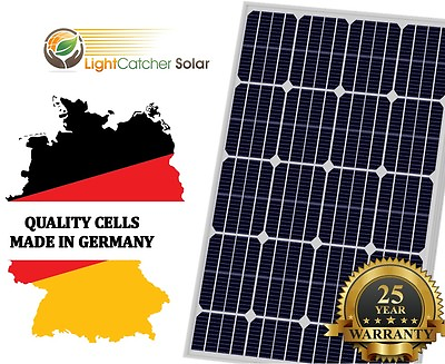 #ad 100W Watt Solar Panel Mono 12V Volt for Off Grid RV Boat Battery Charge Germany $62.99