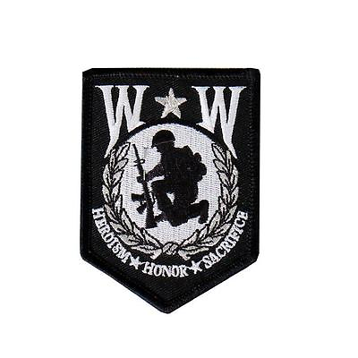 #ad Wounded Warrior EMBROIDERED 3 INCH IRON ON Military PATCH $7.99