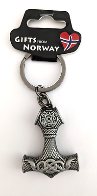 #ad Norway Thor#x27;s Hammer Key Chain NEW $16.95