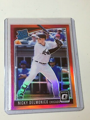 #ad F48208 2018 Donruss Optic Red #59 Nicky Delmonico RR 99 Yankees $3.95