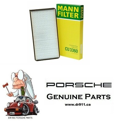 #ad For Porsche 911 99 13 Boxster 97 12 Cayman 06 12 Cabin Air Filter Mann CU3360 $25.13