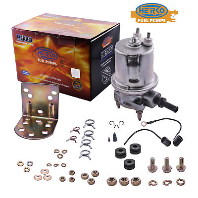 #ad Herko High Performance Universal Fuel Pump K9176 6V 4 5.75 PSI 72 GPH flow $52.65