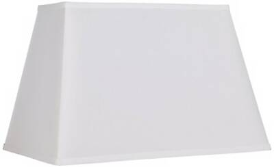 #ad Lamp Shade White Large Rectangular 14quot; Top x 18quot; Bottom x 12quot; Height Spider $49.99