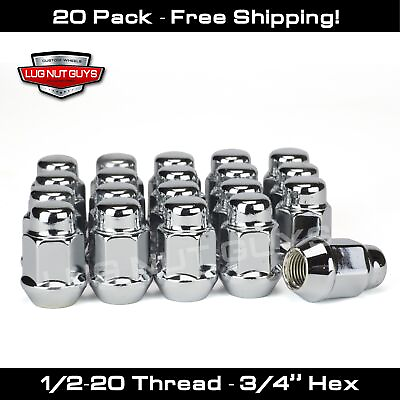 #ad 20 Mustang Lug Nuts Bulge Acorn Lugs 1 2quot; 20 Closed End 5X4.5 5X114.3 $18.49