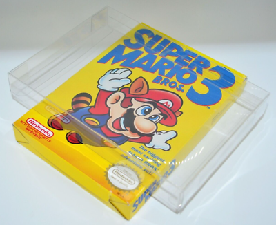 #ad 5 Plastic Protective Protectors Cases Sleeves Display Boxes For Nintendo NES $10.95