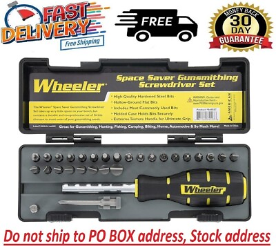 #ad Wheeler 26 Bit Gunsmith Screwdriver Set Space Saver Tool Gunsmithing Firearm $17.97