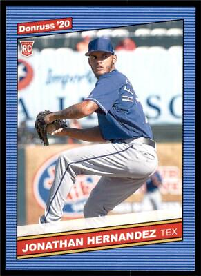 #ad 2020 Donruss Retro 1986 #238 Jonathan Hernandez Texas Rangers $0.99