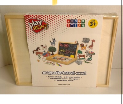 #ad Play Right Magnetic Travel Easel * 33 Piece Set drawing play set NEW Sealed $8.99