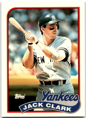 #ad 1989 Topps Tiffany Jack Clark New York Yankees $1.99