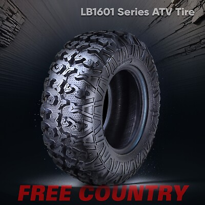 #ad One FREE COUNTRY 25x8R12 ATV Tire 25x8 12 8PR Radial w SideScuff Guard $114.05
