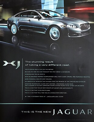 #ad 2010 Jaguar XJ 4 door Sedan photo quot;Aerospace Inspired Bodyquot; vintage print ad $8.09