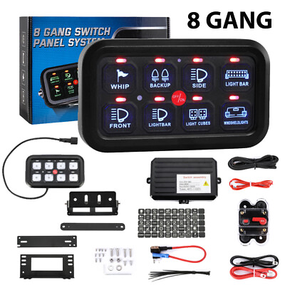 8 Gang Switch Panel On Off LED Car Auto Switch Panel Circuit Control for Toyota $129.99
