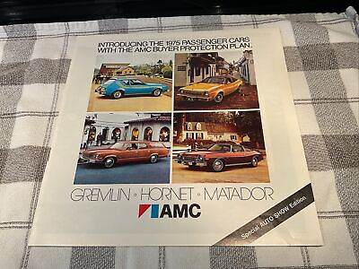 #ad 1975 AMC Catalog Brochure Gremlin Hornet Matador X D L Sportabout Wagon Original $16.00