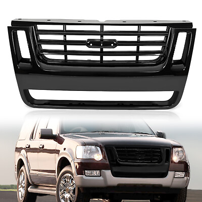 #ad For Ford Explorer Sport Trac 2006 2010 Black Front Radiator Grille Assembly $111.99