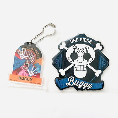 #ad One Piece Ichiban Kuji New Four Emperors Prize Buggy Acrylic Charm Coaster sets $28.00