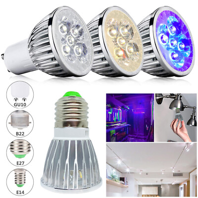 #ad GU10 Recessed LED Bulbs Spotlight Flood Lamp 5W=30W Black Light Bulbs Down Light $13.10
