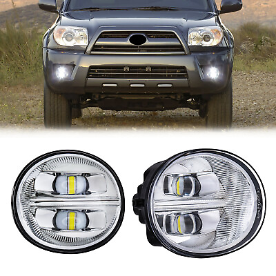 #ad For Toyota Hilux 2005 2009 LED Fog Light White Pair LHRH Front Bumper Lamps $53.00