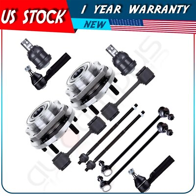#ad For Chrysler Plymouth Voyager 12 Pieces Wheel Bearing amp; Hub Tie Rods Sway Bars $112.83