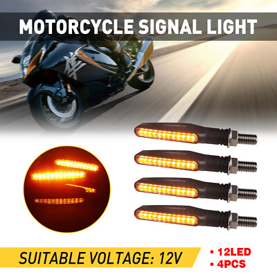 LED Motorcycle Turn Signals Blinker Lights Amber For Suzuki DRZ400s DRZ400sm $12.99
