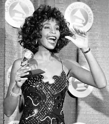 #ad Whitney Houston Grammy Awards B W 8x10 Glossy Photo $8.99