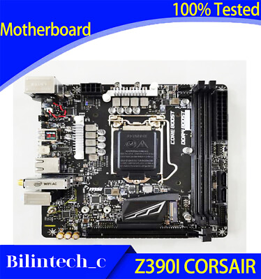 #ad FOR MSI Z390I CORSAIR Mini Motherboard 17*17 Supports 9700k 9900K DDR4 64GB $332.65