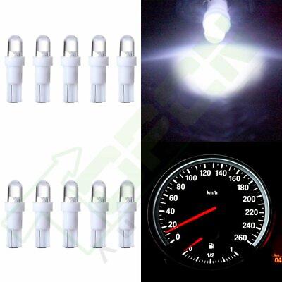 #ad 10X T5 Instrument Cluster Panel Gauge Dash LED bulbs light 74 70 37 2721 white $8.59