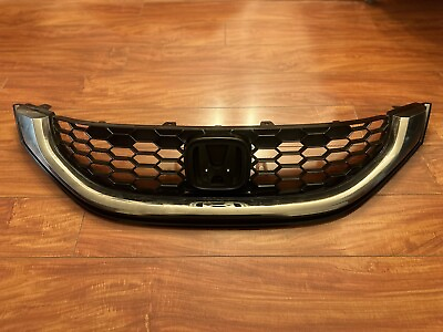 #ad 2013 2015 Honda Civic Civic SI OEM Upper Front Grille Chrome Missing Tab $110.00
