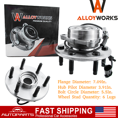 #ad Front Wheel Hub Bearing Assembly For Chevy GMC Silverado Sierra 1500 Tahoe 4WD . $38.29