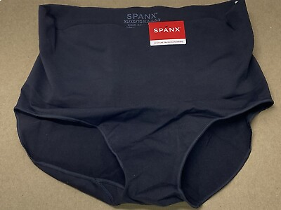 #ad NWT Spanx Ecocare Brief Seamless Shaping Sixe XL X Large Very Black 40047R NEW $23.99