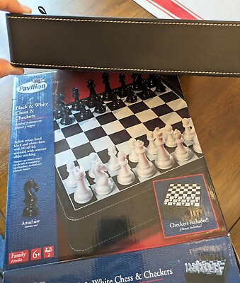 #ad Pavillion Black And White Chess And Checkers $21.25
