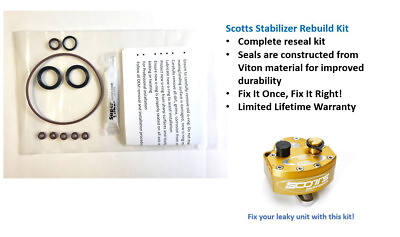 #ad For Scotts Steering Stabilizer Damper Rebuild Repair Kit Upgraded $21.50