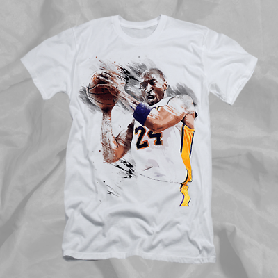 #ad Kobe Bryant 2020 Retro White Tee Shirt $23.99