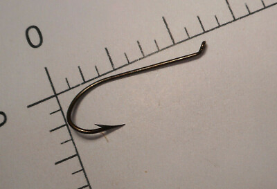 #ad MUSTAD HOOKS #2 SALMON FLY TYING Kendal KIRBY TURNED UP TAPERED EYE BRONZED 3980 $13.99