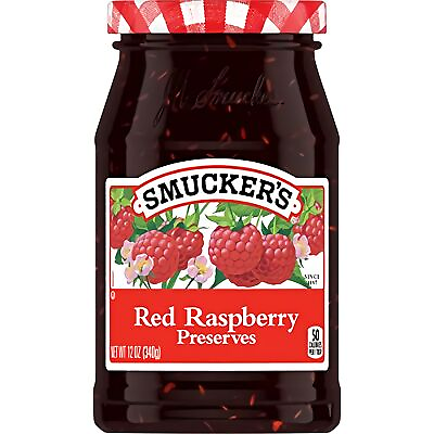 #ad Smucker#x27;s Red Raspberry Preserves 12 Ounces Pack of 6 $33.80