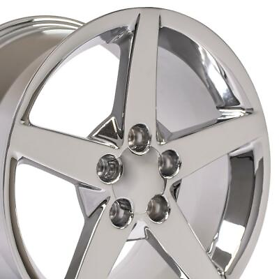 #ad NPP Fit 17quot; 18quot; 8.5 9.5 Chrome Corvette C6 Style Replica Wheel Wheels Camaro $851.00