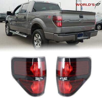 Pair Rear Tail Lights Brake Lamps Assembly For 2009 2014 Ford F 150 Pickup Truck $46.69
