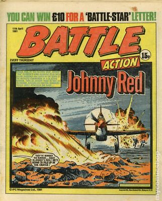 #ad Battle Action Apr 11 1981 VG 4.5 Stock Image Low Grade $6.00