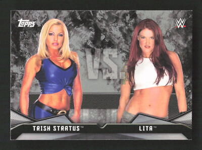 #ad 2016 Topps WWE Divas Revolution Rivalries Tris Stratus Lita #1 $3.50