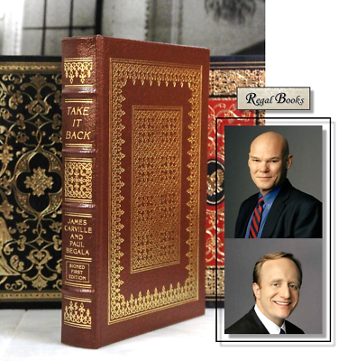 #ad TAKE IT BACK James Carville Paul Begala Easton Press🖋SIGNED 1ST ED🖋 $59.99