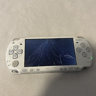 #ad Sony PSP 2001 White Handheld Console System For Parts Read Description $59.99