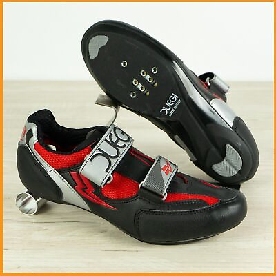 NEW DUEGI SIDNEY CYCLING BIKE SHOES 40 US 7 ROAD BICYCLE LEATHER LOOK SPD KID $44.99
