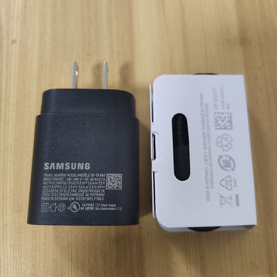 #ad Original Samsung Fast Charger 25W USB C Plug Type C S21 S22 S23 Ultra Note 20 5G $5.39
