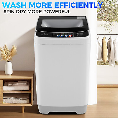#ad 17.8Lbs Large Capacity 2.4 Cu.ft Portable Washer Machine with 10 Programs 8Level $198.99