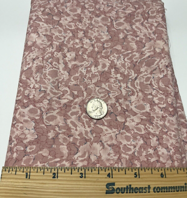 #ad Quilt Craft Fabric Cotton Abstract Dusty Pink Blue Accents Material 44 x 104 $10.95