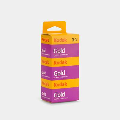 #ad Kodak Gold 200 Color 35mm Film 36 Exposures 3 Pack $32.00