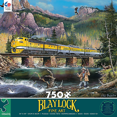 #ad Ceaco Ted Blaylock Western Bound 750 Piece Jigsaw Puzzle $17.94