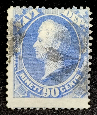 #ad MATT#x27;S STAMPS US SCOTT #O45 90 CENT NAVY DEPARTMENT OFFICIAL STAMP USED CV$375 $113.08