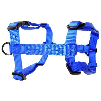 #ad Hamilton Adjustable Classic Comfort Synthetic Nylon Dog Harness Blue Medium $18.47